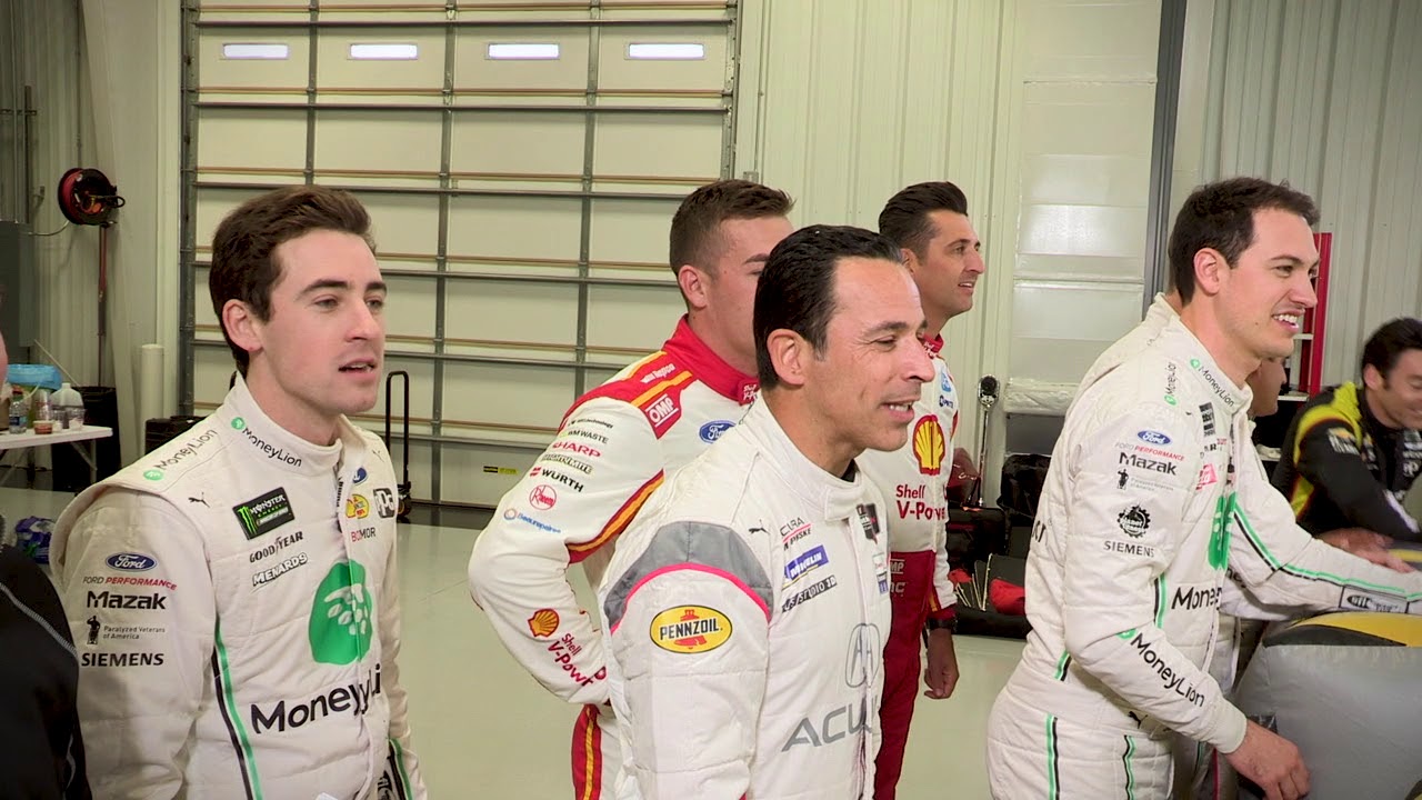 Penske Games: 14 drivers take on one inflatable sweeper