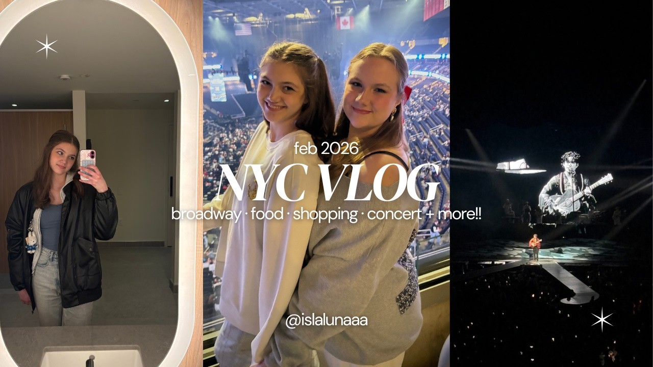 NYC Vlog! | Broadway, Conan Gray Concert, Shopping, + Food! | ft. Emma!!!