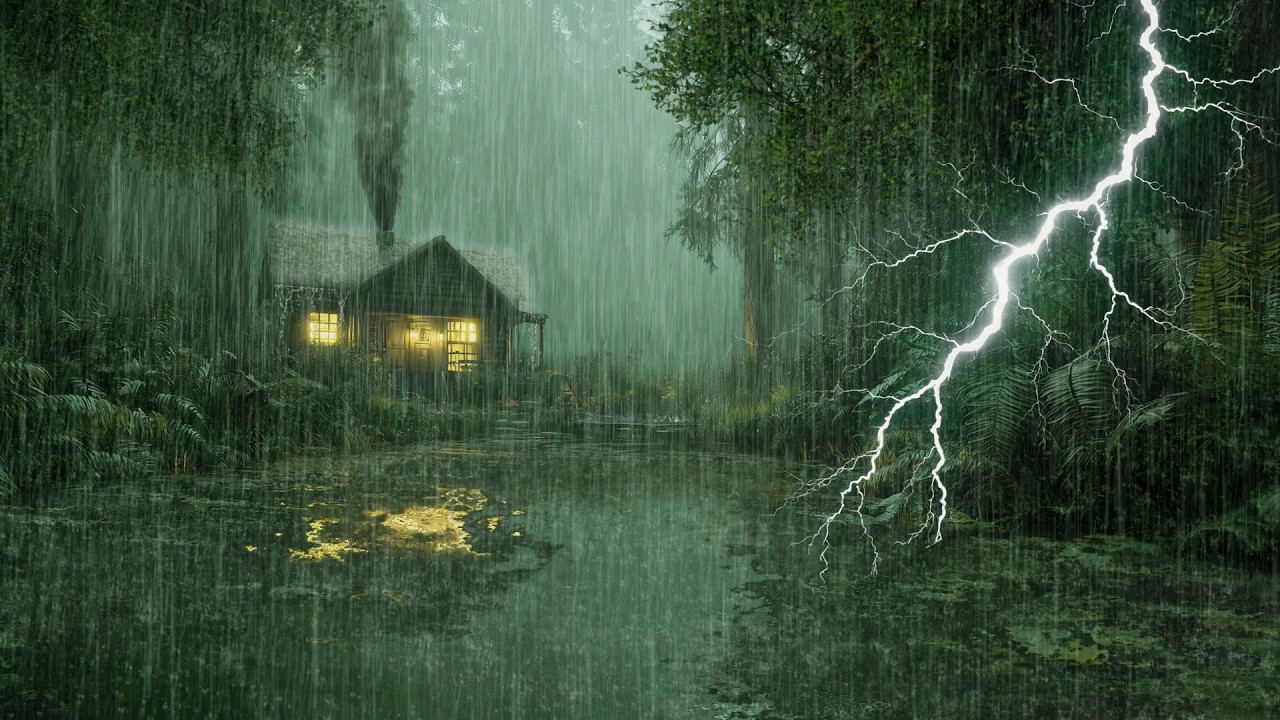 HEAVY RAIN AND THUNDER SOUNDS - DEEP SLEEP | Thunderstorm for Sleeping - Rain Sound Comfort #2