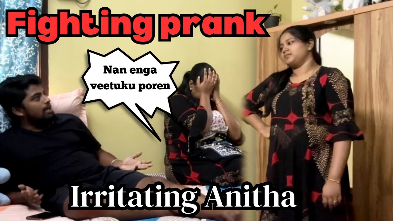 Irritating prank on my wife | Fighting prank gone wrong☹️ #prank #tamilprankvlogs #coupleprank