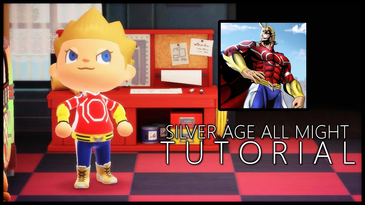 Silver Age All Might Outfit Tutorial - Animal Crossing: New Horizons