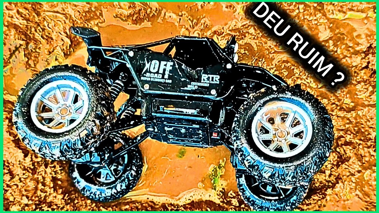 TESTEI O CARRO DE CONTROLE 4x2 DA SHOPEE NO BARRO !
