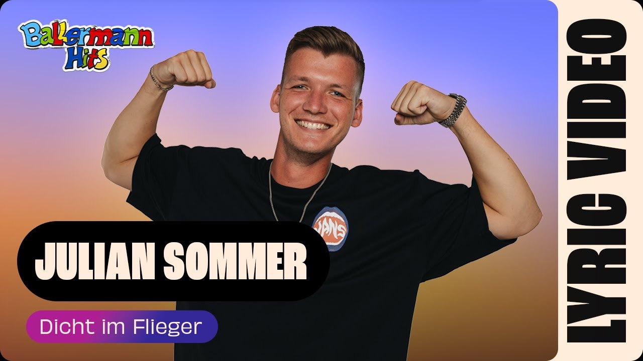 Julian Sommer - Dicht im Flieger (Lyric Video)