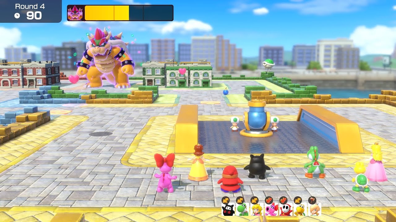 Super Mario Party Jamboree Bowser Challenges #8 Bowser Kaboom Squad Daisy