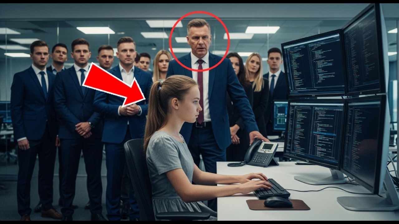 CEO wpada w panikę, gdy system się zatrzymuje — wtedy córka woźnego go naprawia i szokuje wszystkich
