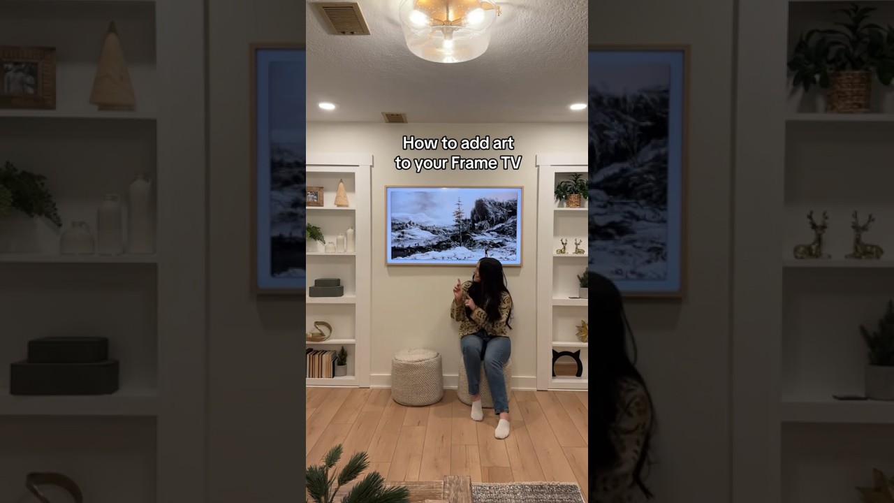 Make your TV look like art&hellip;Etsy & Smart Things app  🙌🏼 #frametv #arttv #tv #samsung #lifehack