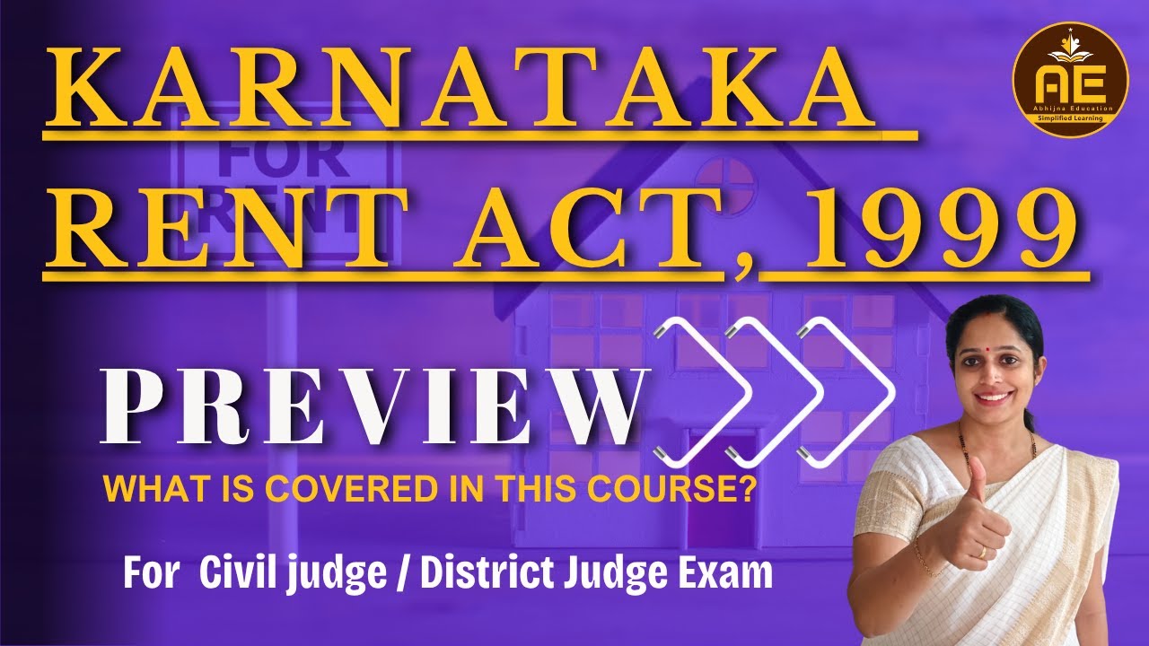Preview I Karnataka Rent Act Course I  Aparna Bhat