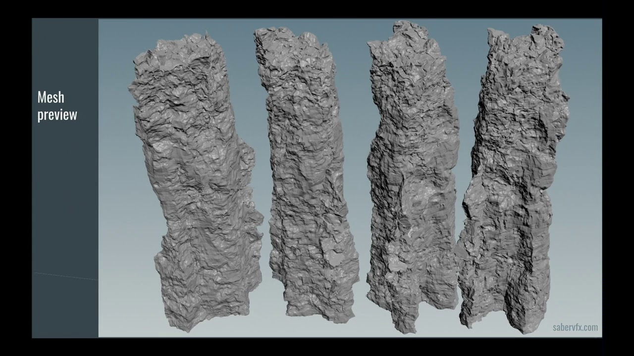 Procedural Rock Formations for UE4   Saber Jlassi   Houdini HIVE at SIGGRAPH 2017
