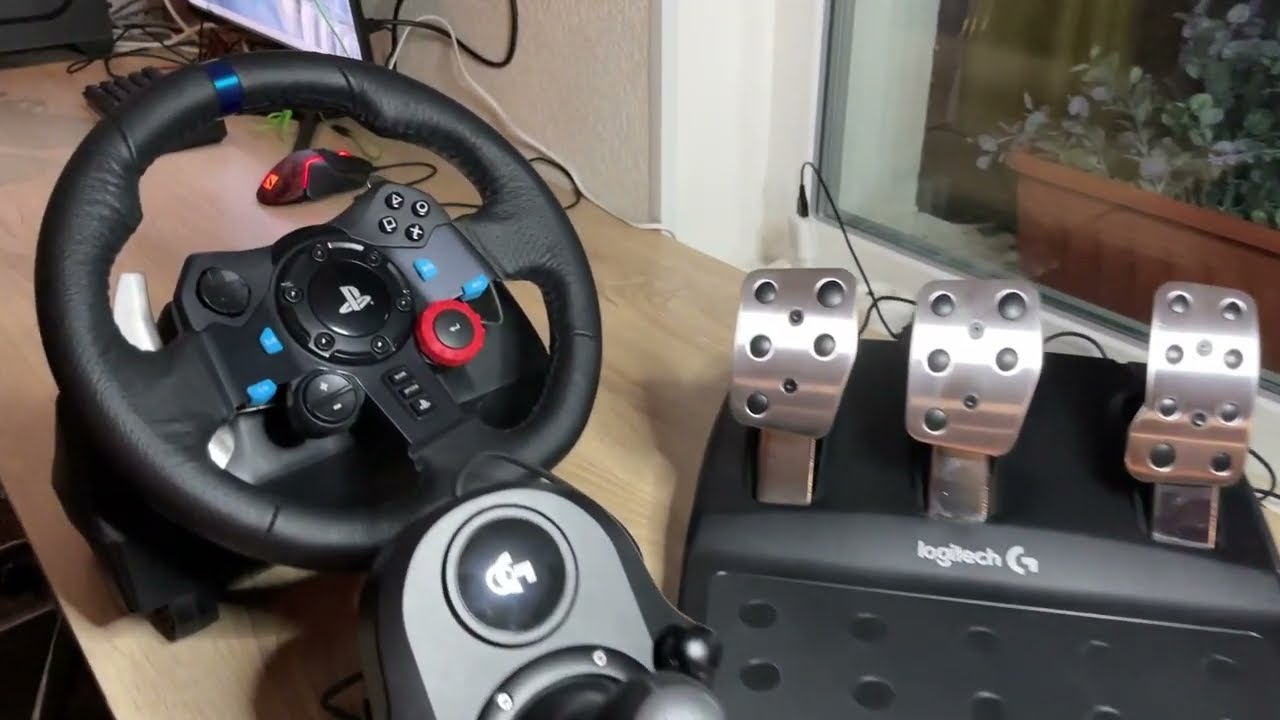 Первичная установка игрового руля Logitech g29 + настройка в Content Manager