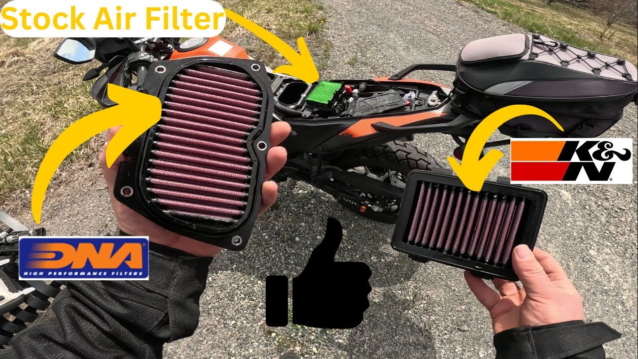 K&N air filter and DNA cover filter install and sound test