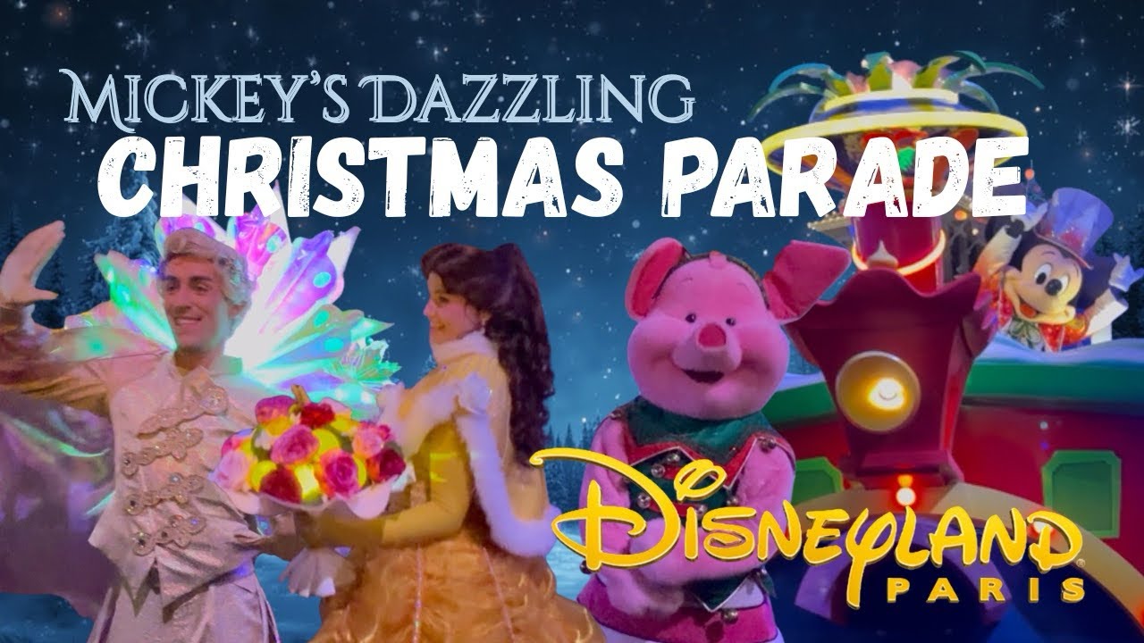✨MICKEY’S DAZZLING CHRISTMAS PARADE ✨ | Disneyland Paris | 2 Perspectives (Day + Night) FULL PARADE
