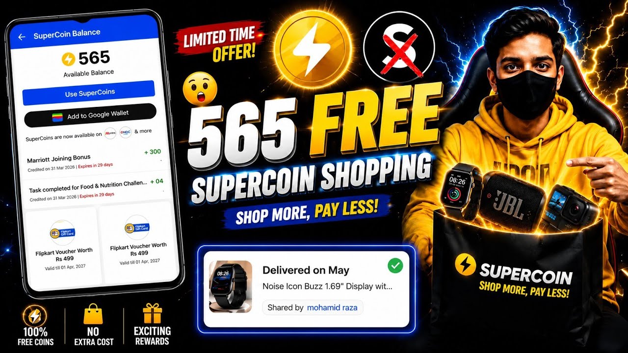 Flipkart 565 free supercoins shopping 🛍 Father of Shein 🔥 How to earn more Supercoins 💡 Supercoin...