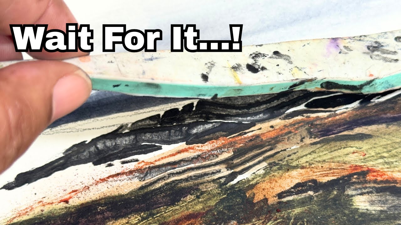 This is NOT how you’re supposed to use Watercolor Sticks… (and I love it)