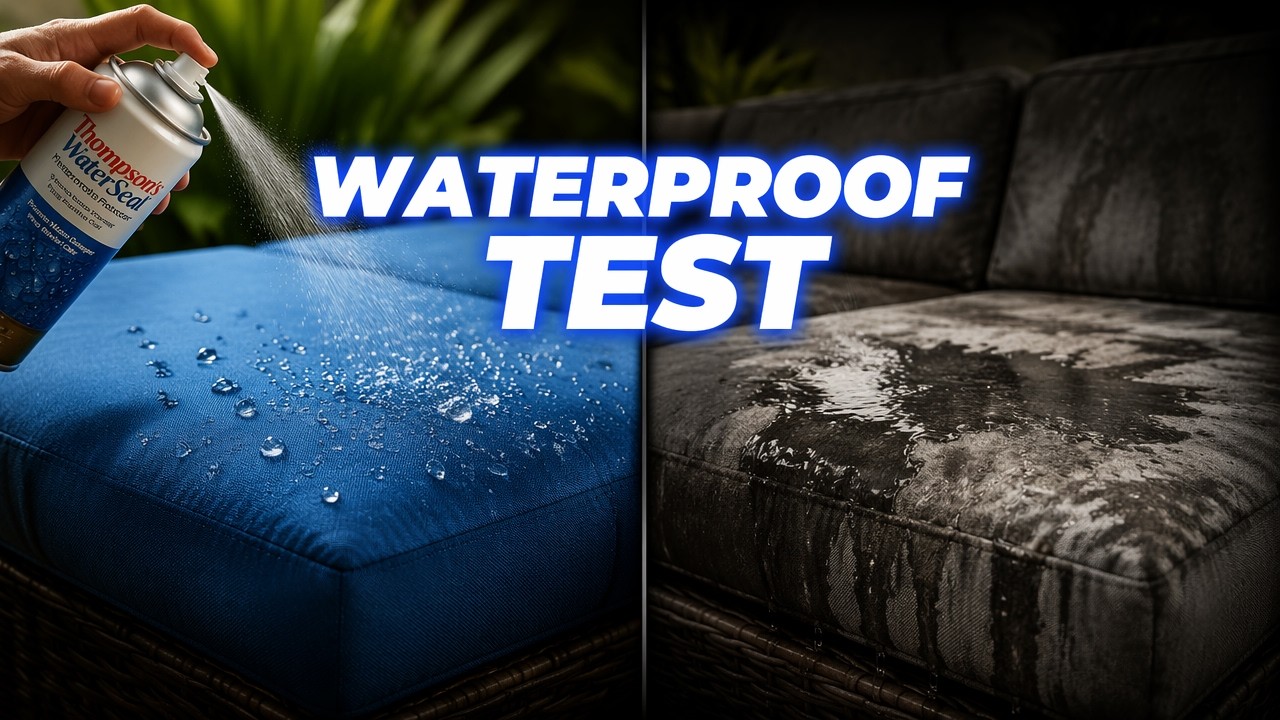 Testing Thompson's Aerosol Fabric Water Seal