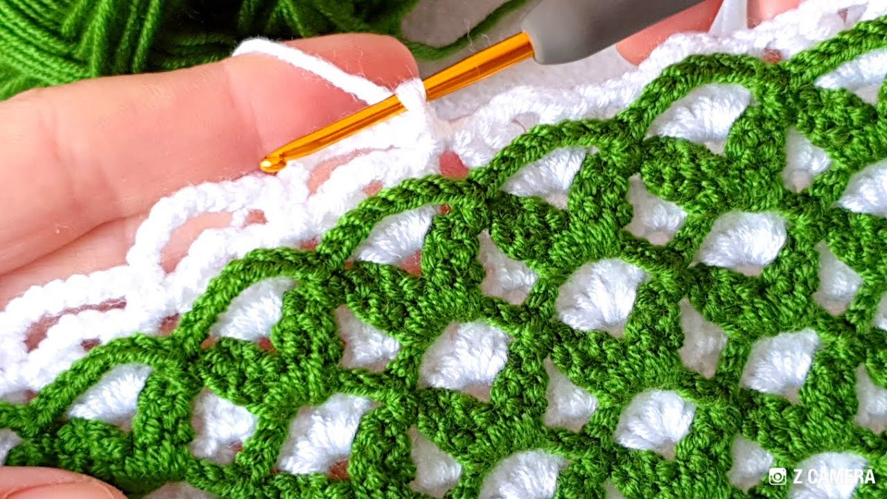 bu modeli herkes bayılacak çok kolay yelek battaniye örgü modeli knitting Crochet