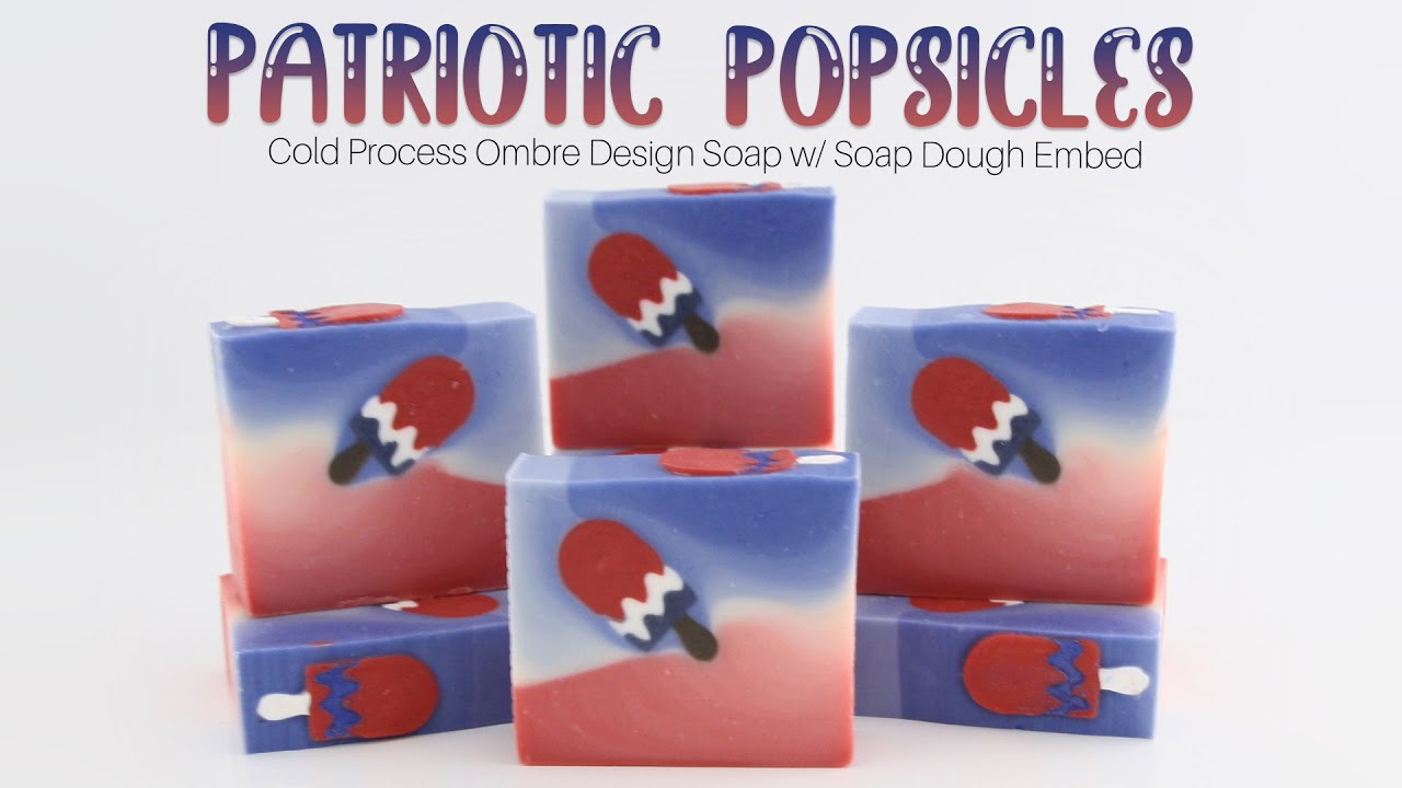 Popsicle 4th of July Themed Cold Process Soap