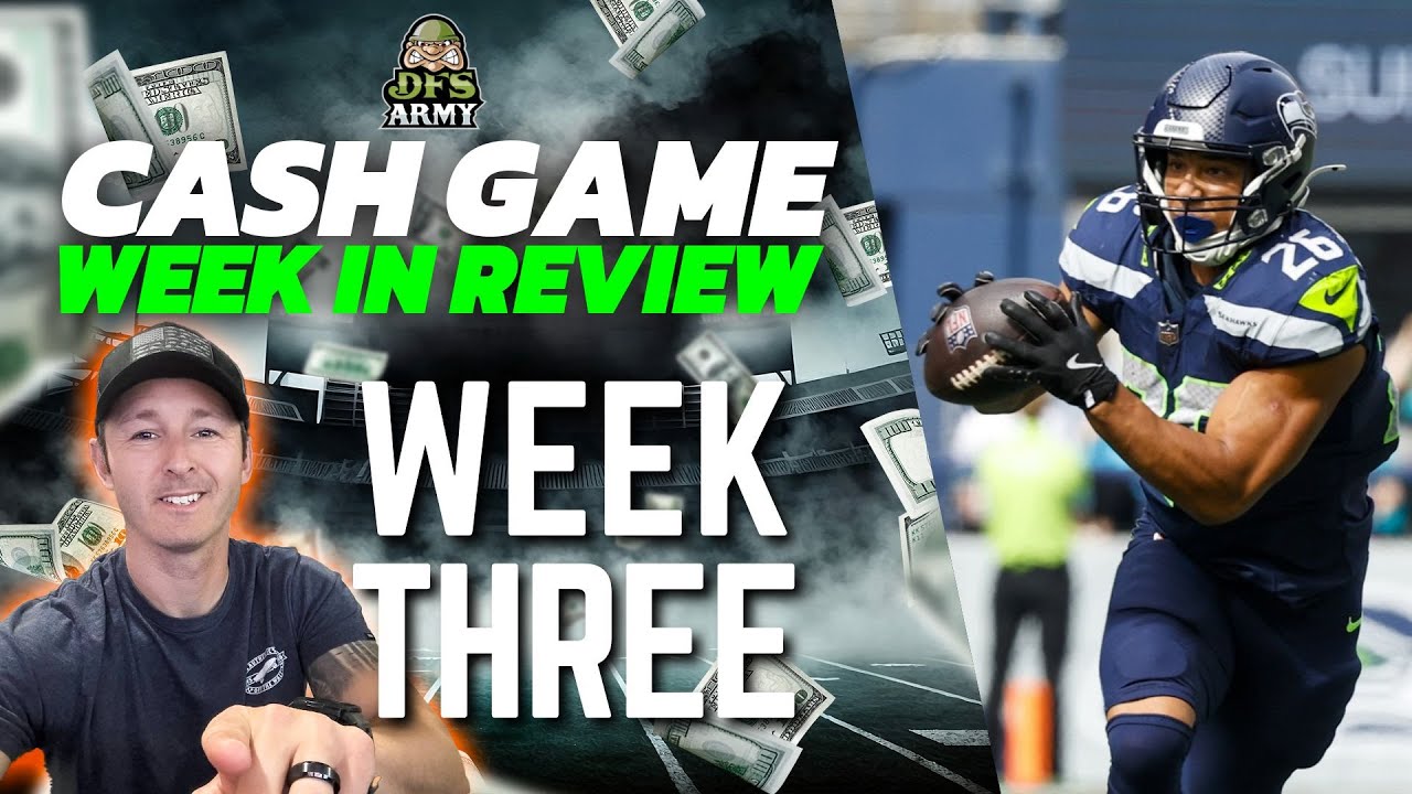 NFL DFS Week 3 Cash Lineup Review