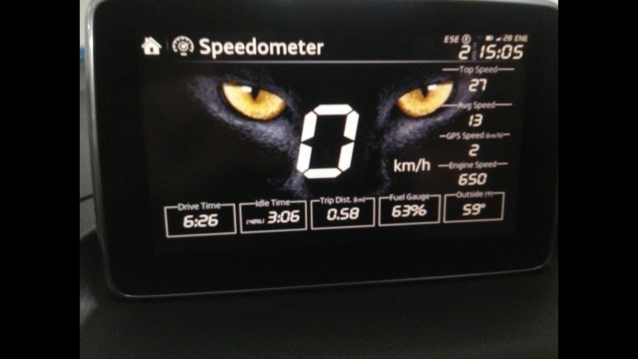 MAZDA CONNECT 2018 SPEEDOMETER 5.2 APP
