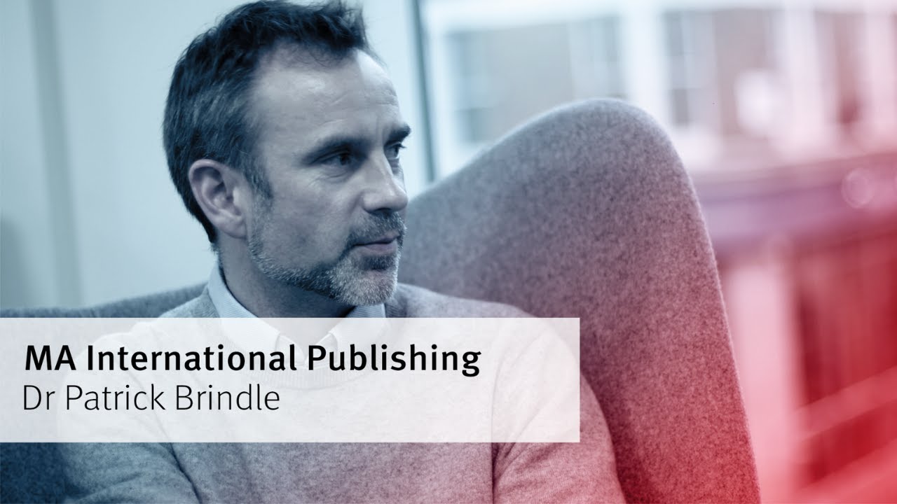 Meet Dr Patrick Brindle, Programme Director of MA International Publishing at City