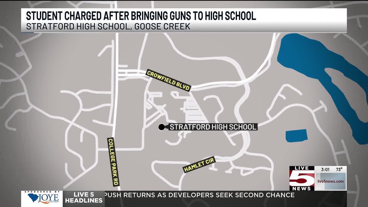 VIDEO: Stratford High School student found with 2 loaded guns in backpack, district say