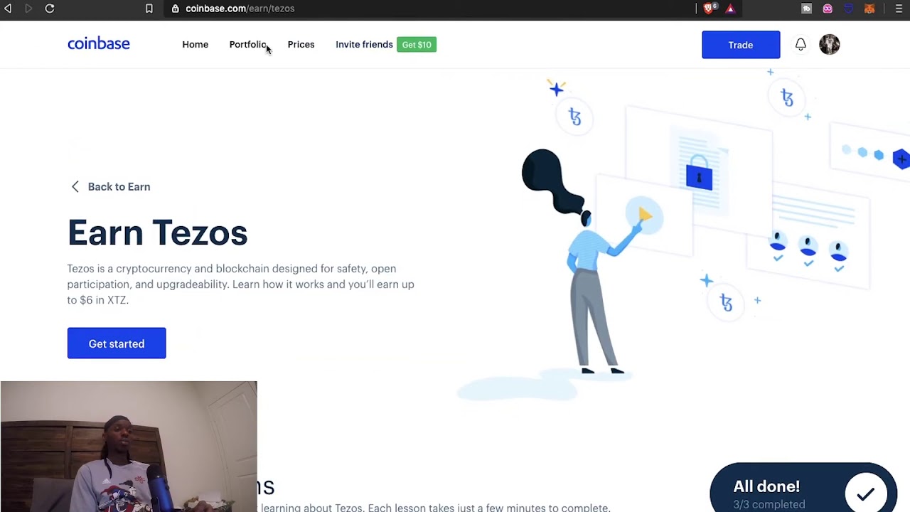 Coinbase Learn and Earn Crypto | Receive $6 of Tezos For Learning How It Work!