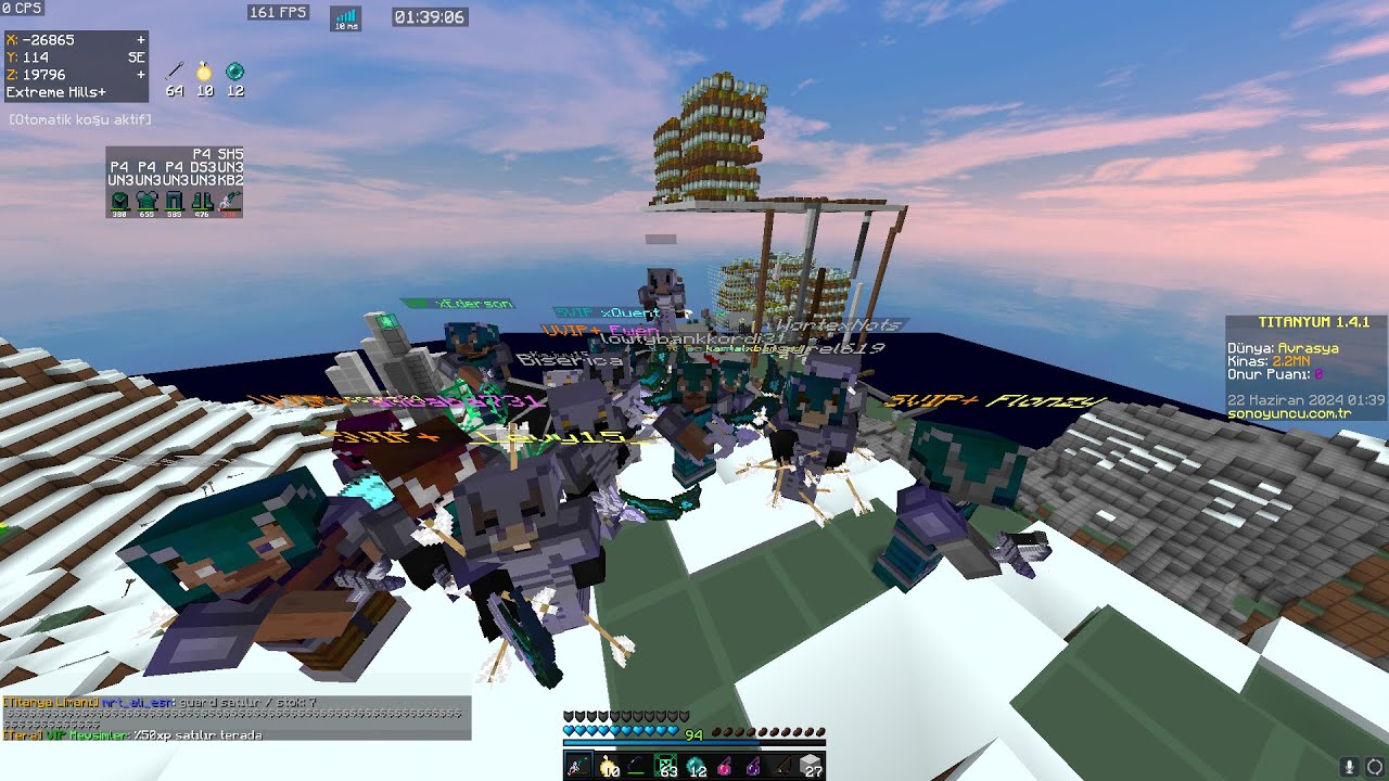 150 SPAWNERLİ PATLAYAN CLAİM /50M LİK DEPO/ TEKLEME PVP #sonoyuncu #titanyum