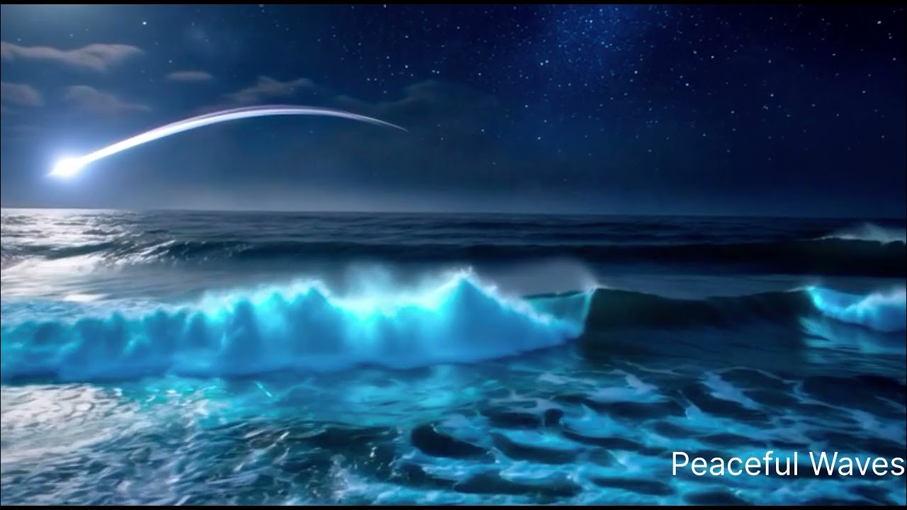 Peaceful Waves 🌊 Ambient Ocean & Rain Sounds | Deep Relaxation (38 Minutes) #peacefulwaves #relaxing