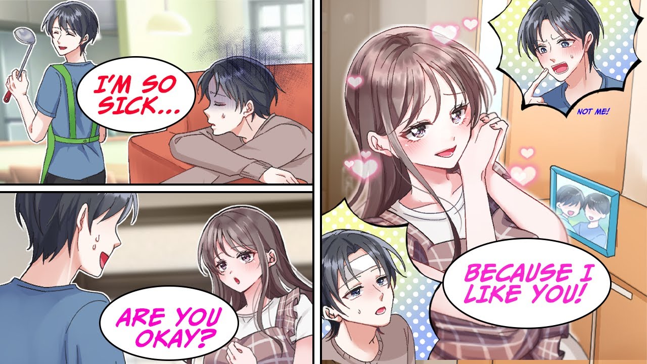 [Manga Dub] Школьный идол пришёл к нам домой и принял меня за моего брата, когда… [RomCome]