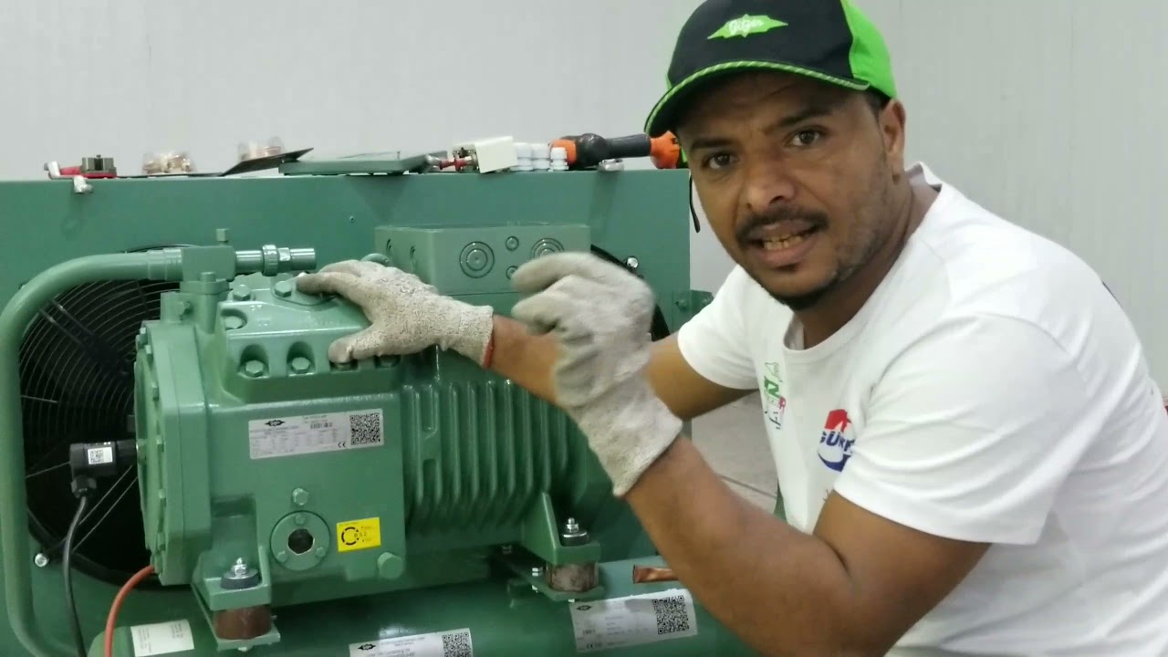 إرشادات وتعليمات في تجهيز وحدة تبريد من قبل شركة بيتزر .#bitzer #compressor