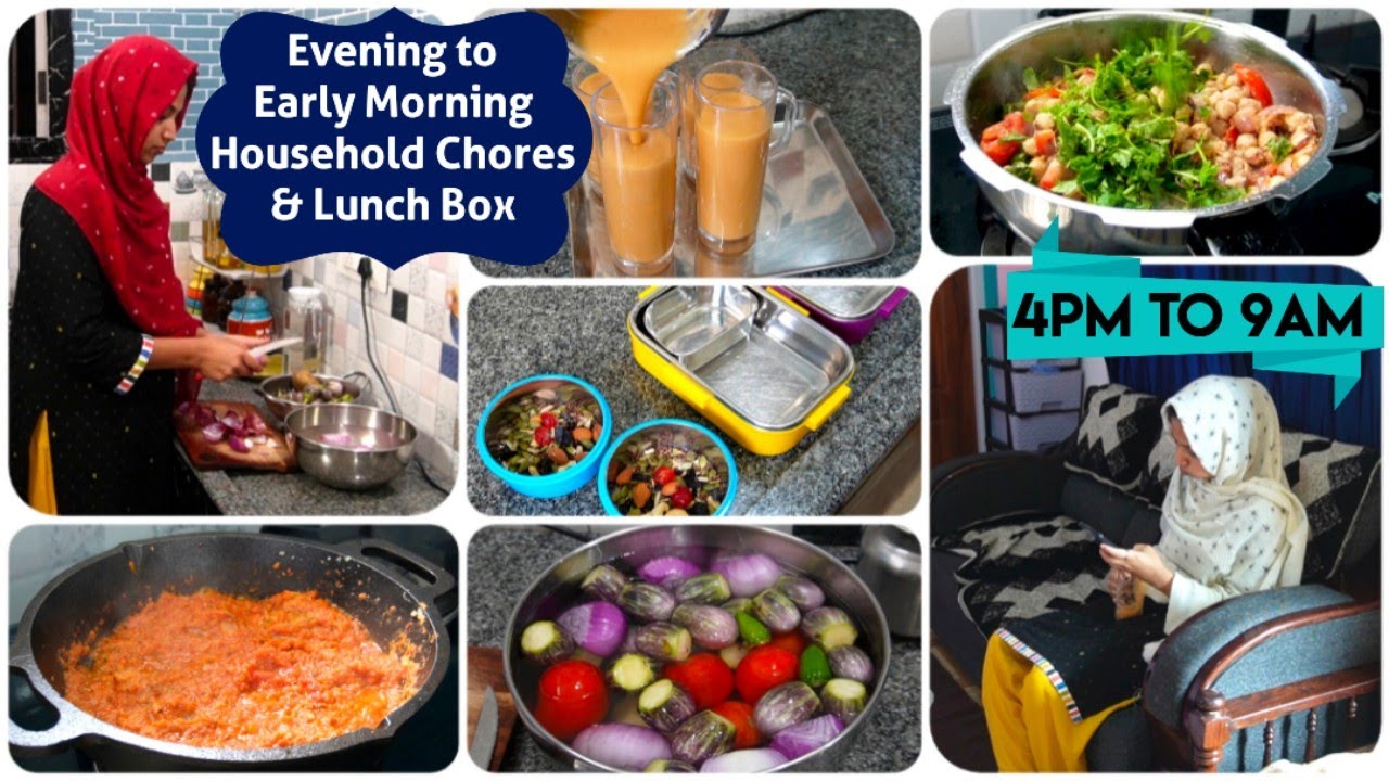 My*PRODUCTIVE* Evening to Morning Routine/Full routine Covered/Healthy snacks & lunch box/Tamilvlog