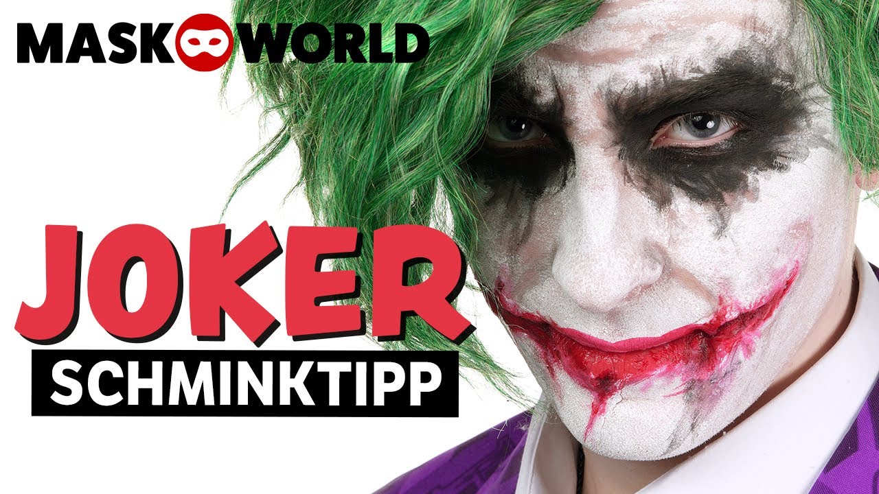 Joker Schminkanleitung - Halloween Schminken, Makeup Tutorial | Schminktipp / Cosplay von MASKWORLD