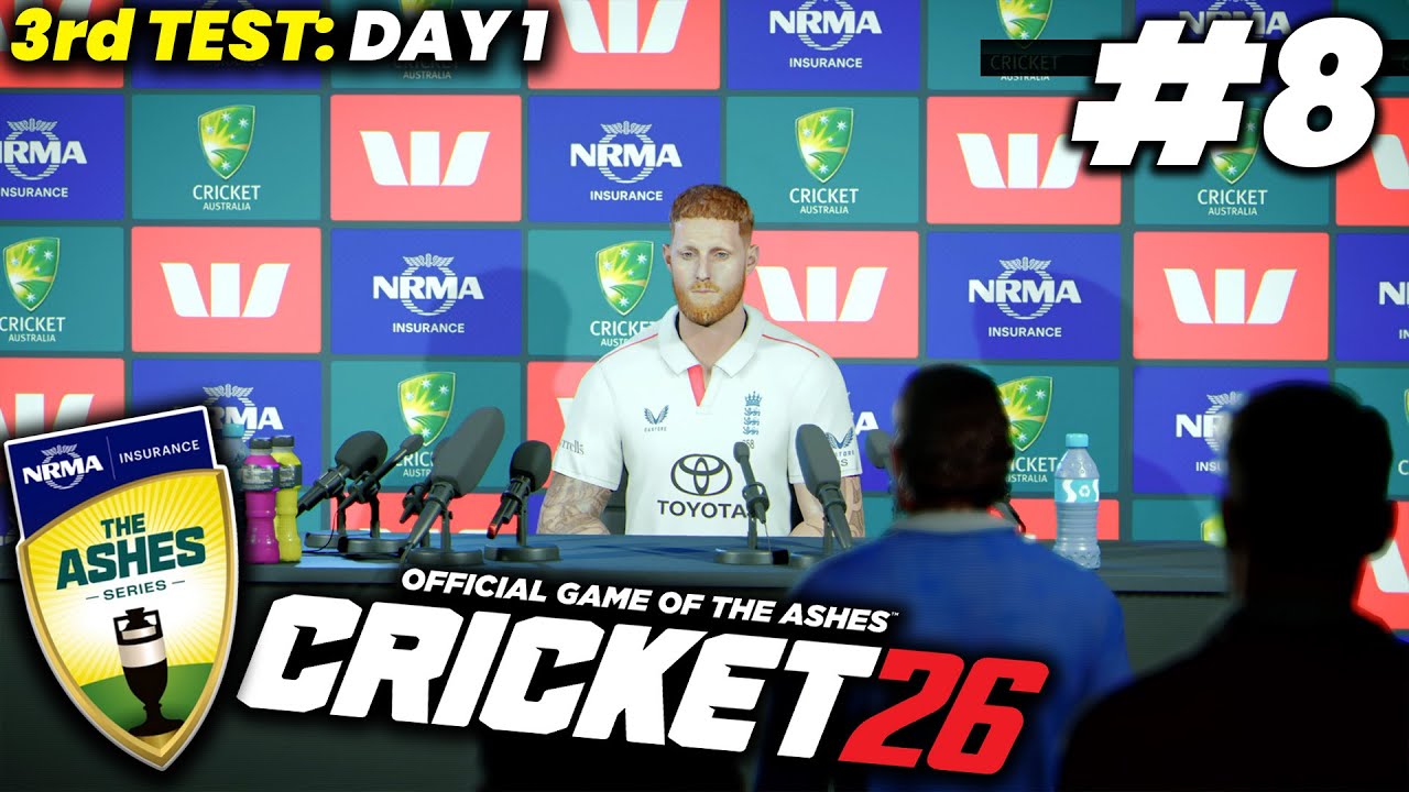 CRICKET 26 ASHES 2025-26 PLAYTHROUGH #8 | 3rd Test: Day 1