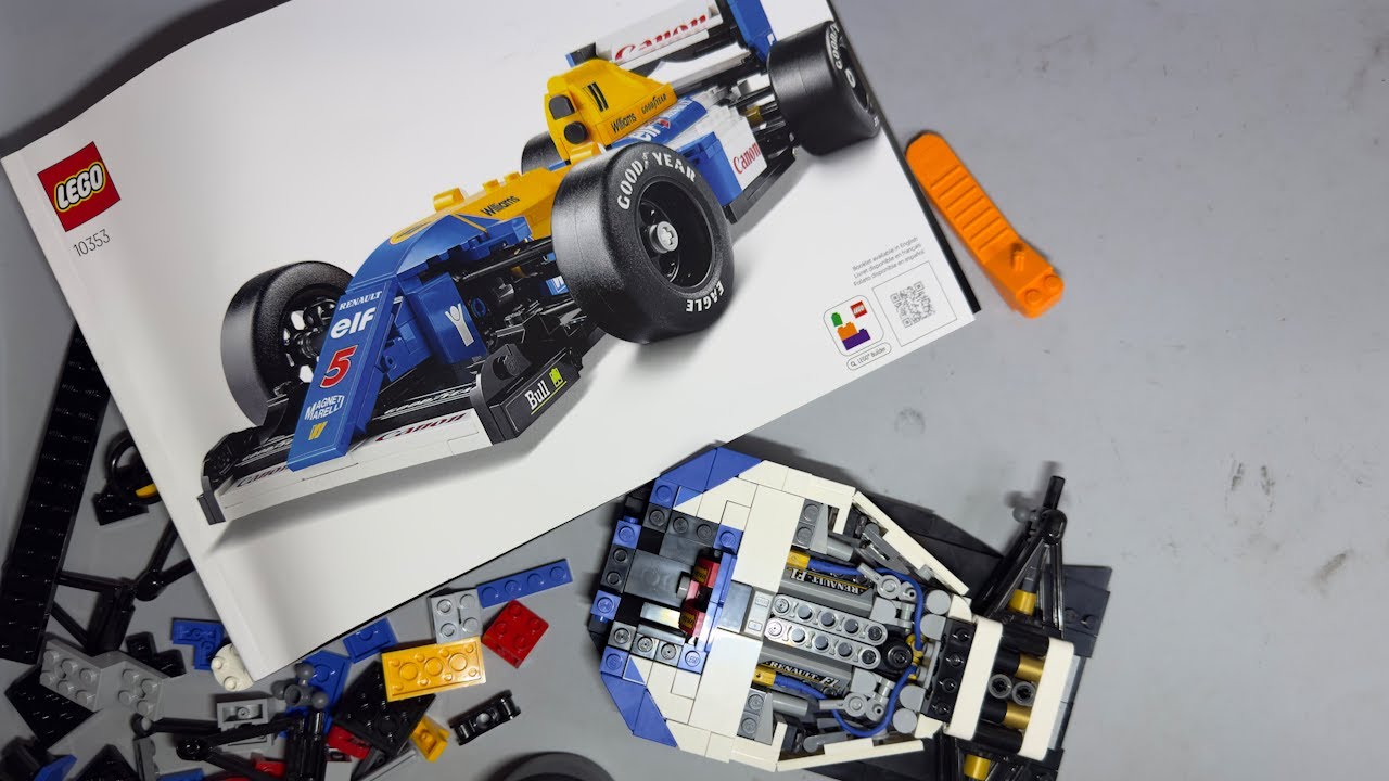 Распаковка набора LEGO Williams FW14B F1! Сборка Найджела Мэнселла + полный обзор.