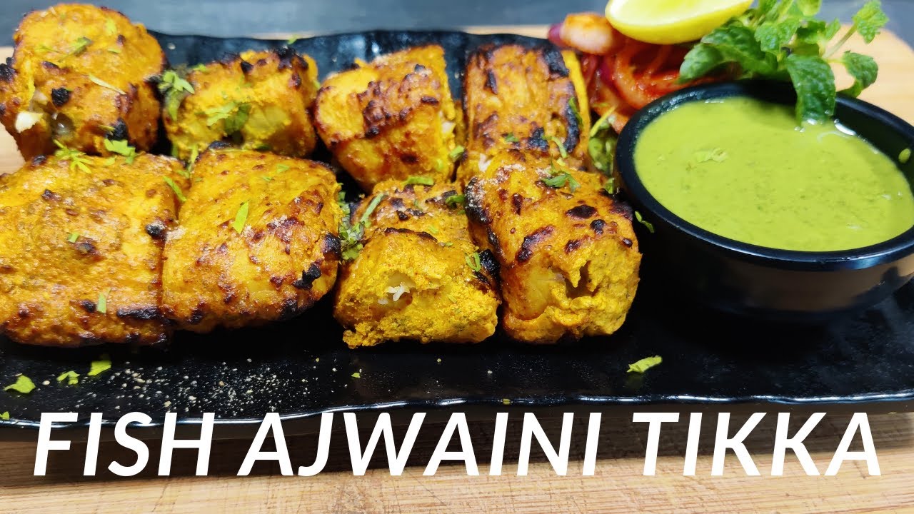 Fish Ajwaini Tikka | फिश अजवाईनी टिक्का | Ajwaini Fish Tikka Recipe | How To Make Fish Tikka At Home