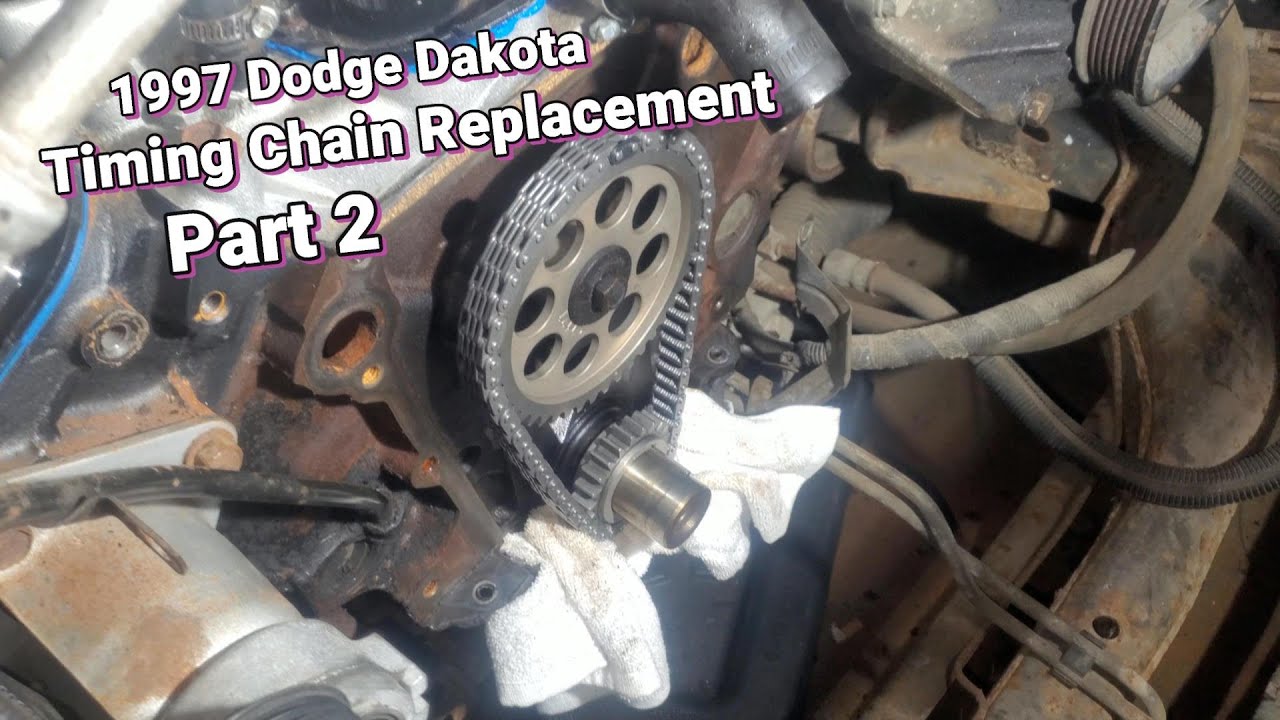 1997 Dodge Dakota Timing Chain Part 2 Video Removal & NEW Chain Install / 3.9 V6 Engine Progress 4K