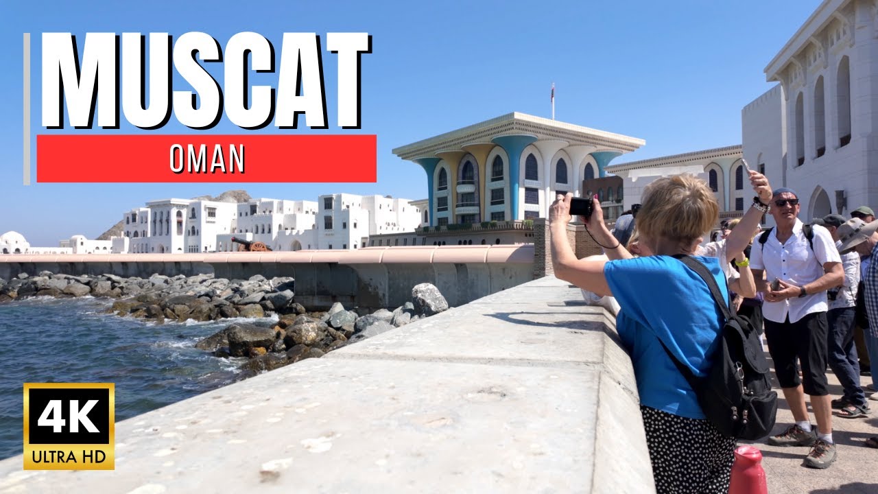 【Oman Walk 4K】Al Alam Palace View & Full Tour Inside Al Mirani Fort, Muscat | 2025