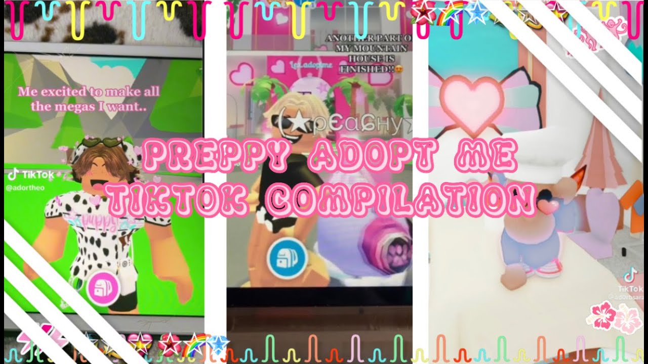 Preppy ADOPT me TIKTOK COMPILATION 🎢🐾💗⚡️