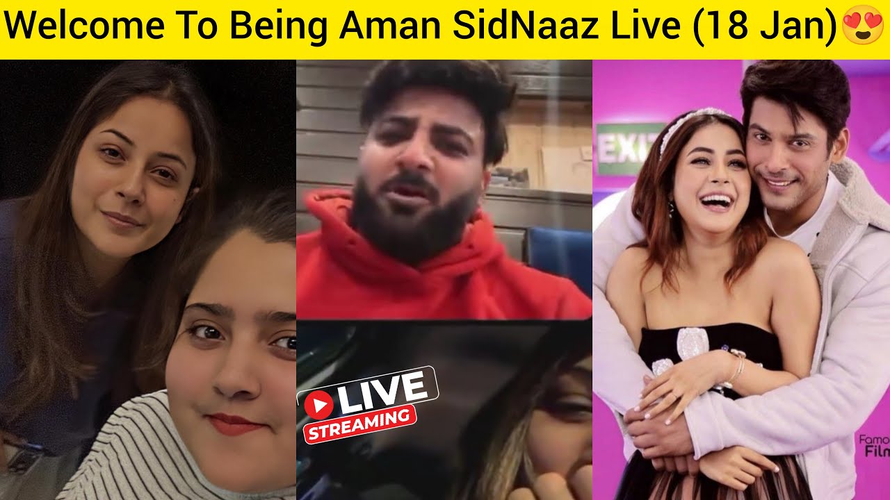[18 JAN] Shehnaaz Gill Joined Shehbaz Bhai Instagram Live🚨😍 Being Aman SidNaaz Fans Live❤️