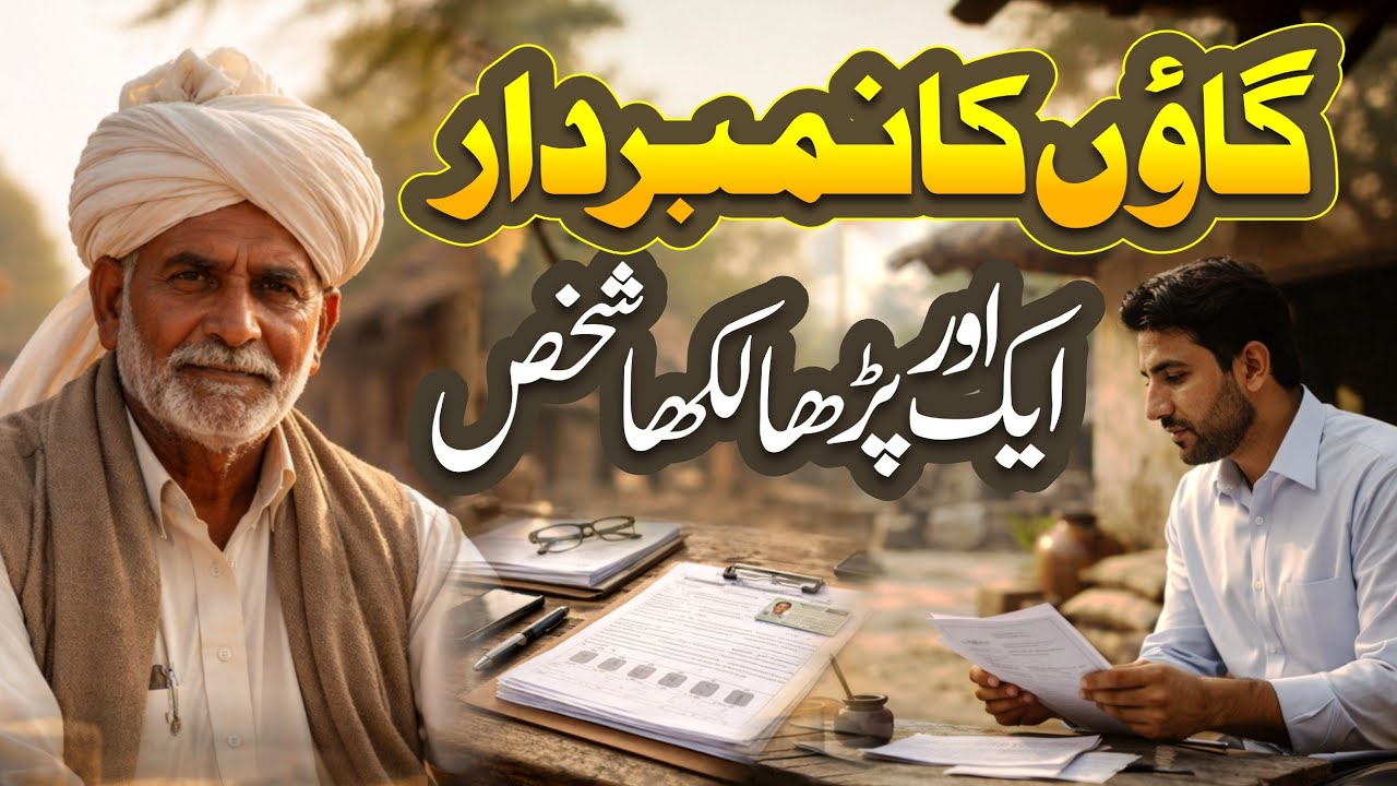  گاؤں کی سیاست | نمبردار اور نوجوان کی دلچسپ کہانی