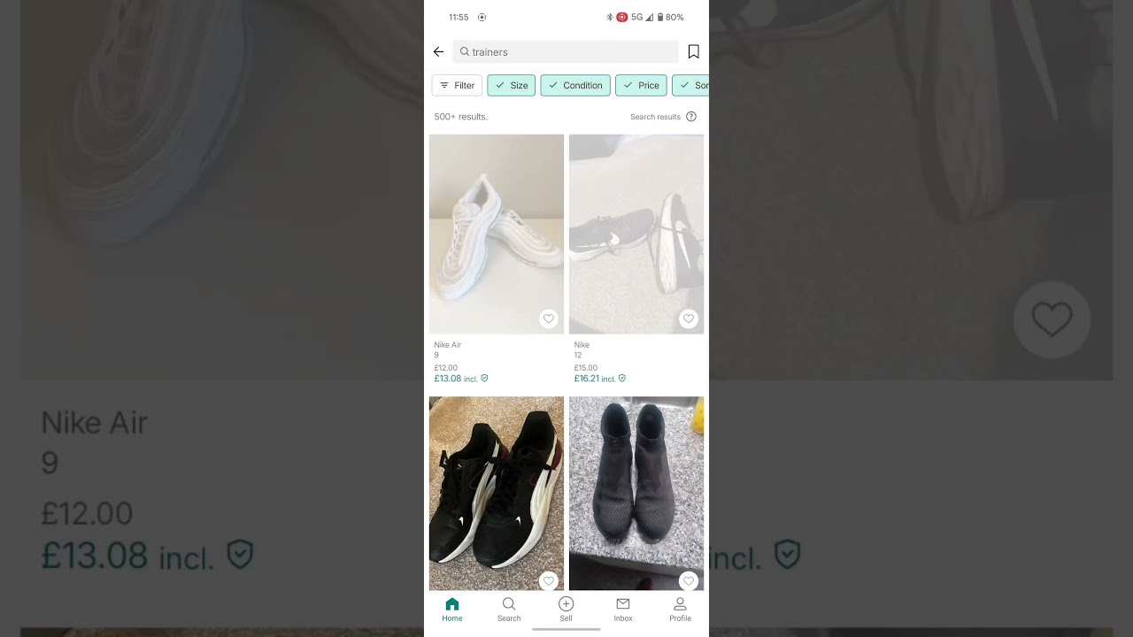Finding Bargains on Vinted #vinted #trainers #thrift #bargains