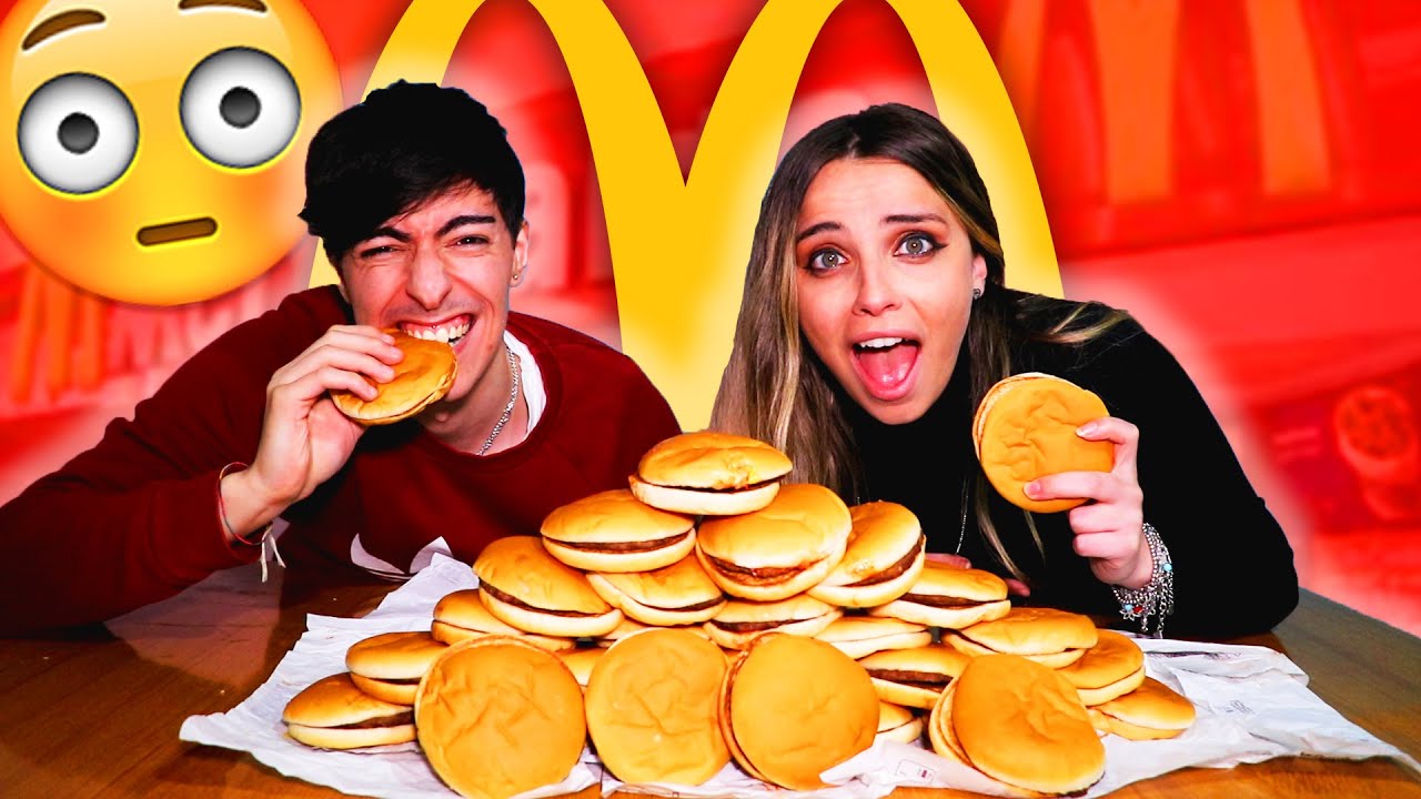 🍔30 HAMBURGER CHALLENGE *DELIRIO*!  🍔 PEPIYOS VS GRAZIANA