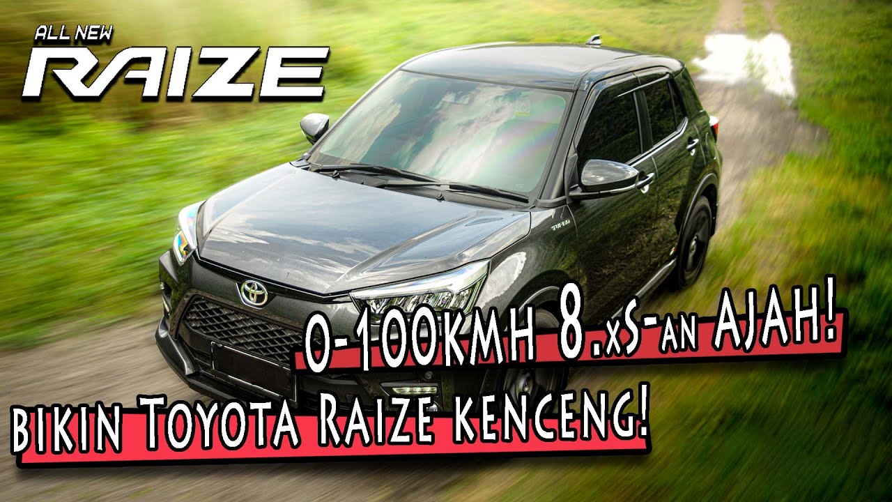 BIKIN Toyota Raize KENCANG akselerasi 0-100 kmh: 8.xs an aja! Racechip Pulley Downpipe corong K&N