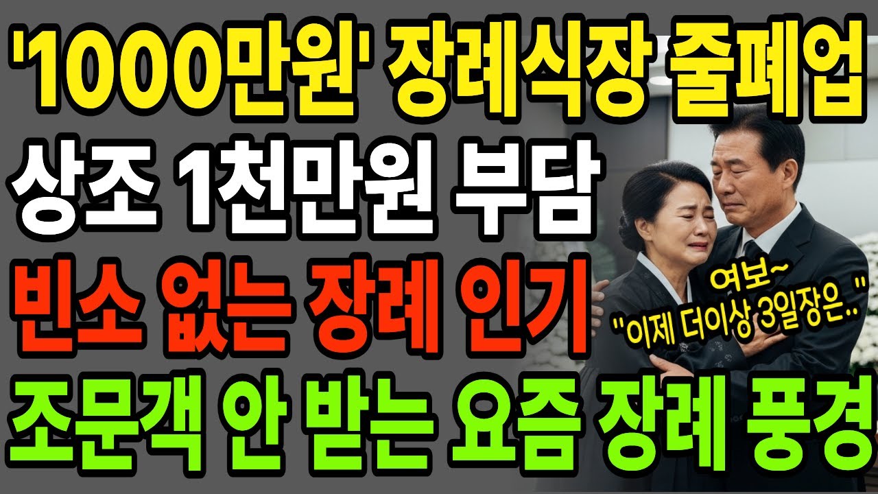 장례비 2,000만원→200만원 줄이는 법ㅣ무빈소·집장례·산분장 완전 정리ㅣ ﻿장례식장이 문 닫는 진짜 이유