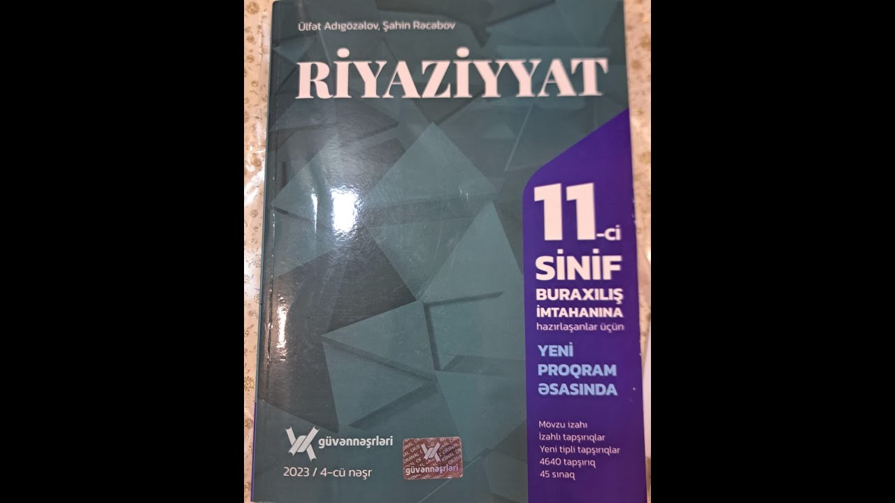 Hendesenin esas anlayislari. Guven 11 ci sinif 2023.#hendese#toplu2023