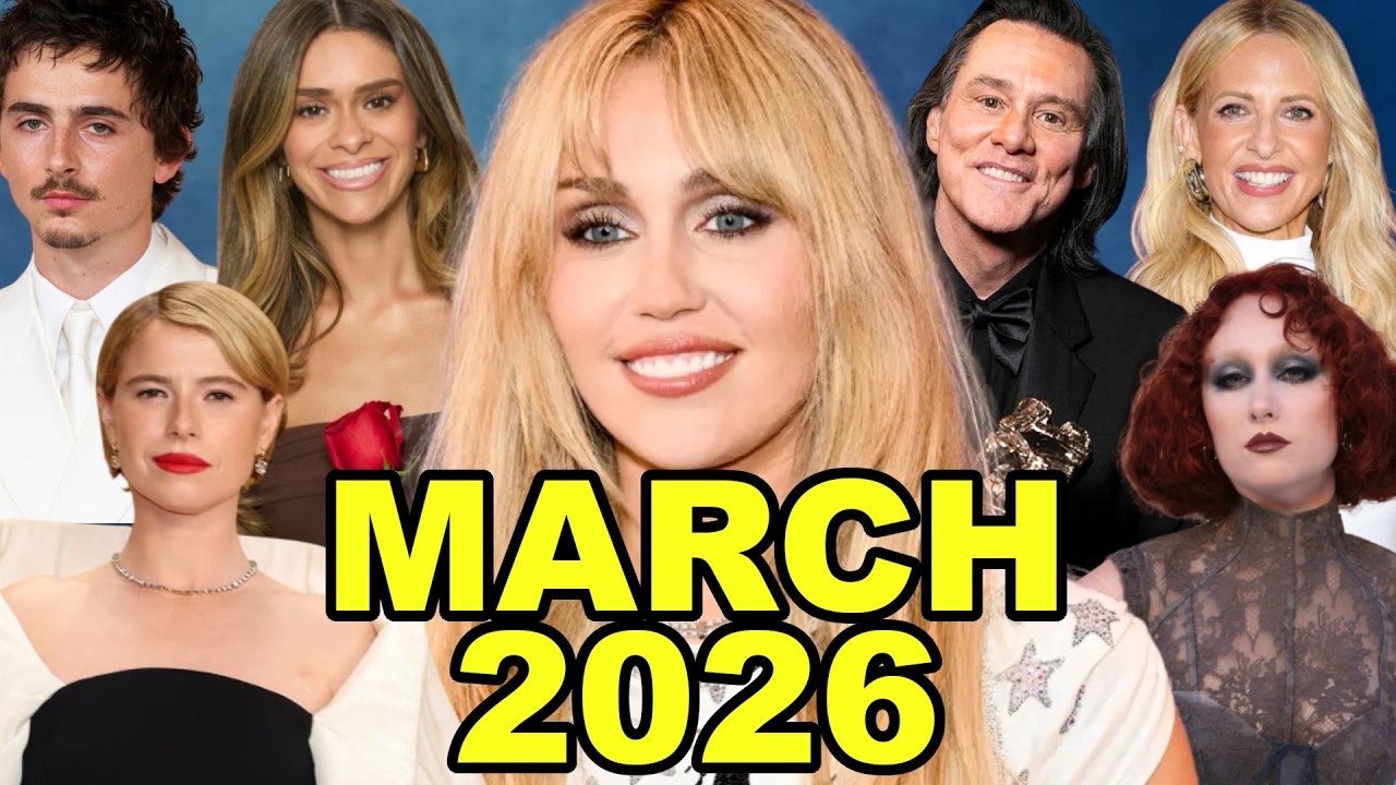 every pop culture moment in march 2026 🗓️🌹🎤