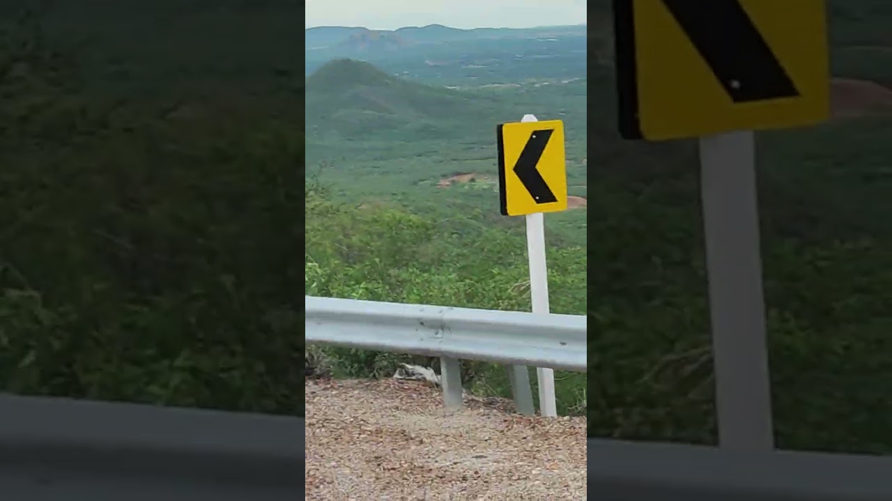 Terminando de descer a serra perigosa na Paraíba, em direção a Patos