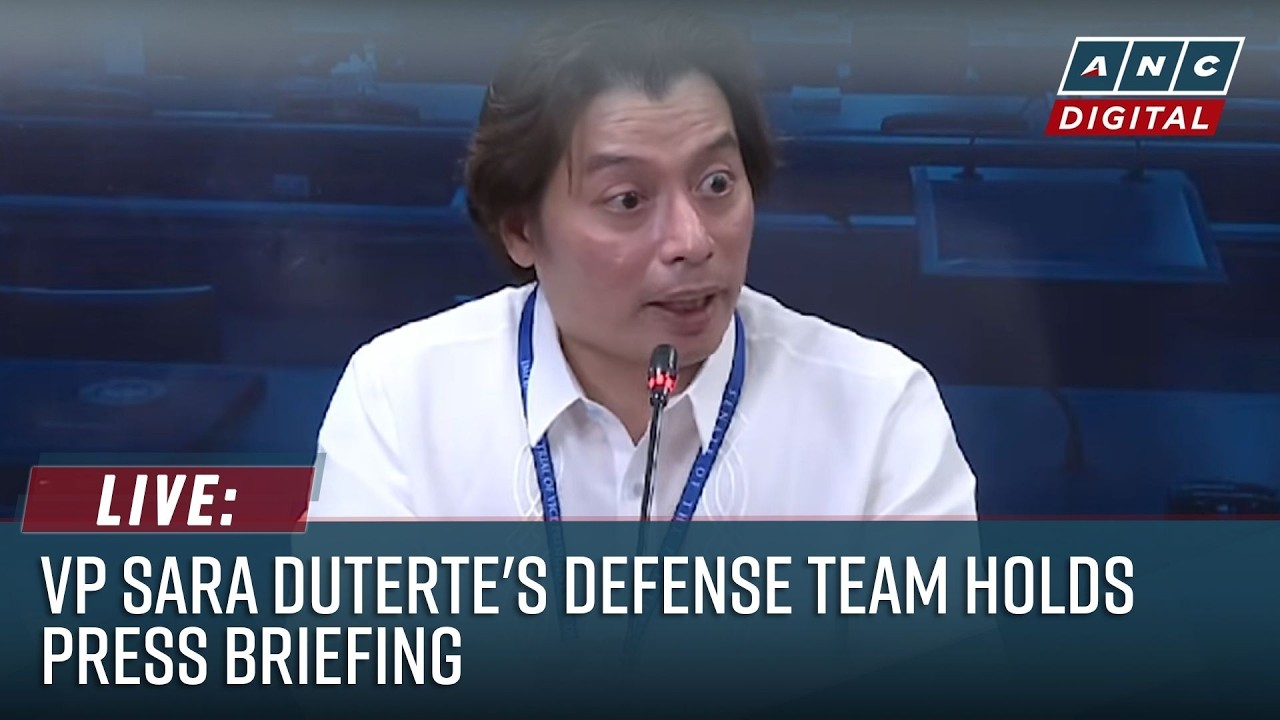 LIVE: VP Sara Duterte counsel Atty. Michael Poa holds press briefing on Impeachment Trial | Aug 3