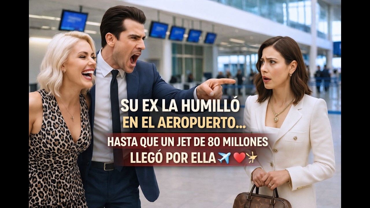 SU EX LA HUMILLÓ EN EL AEROPUERTO… HASTA QUE UN JET DE 80 MILLONES LLEGÓ POR ELLA ✈️💔
