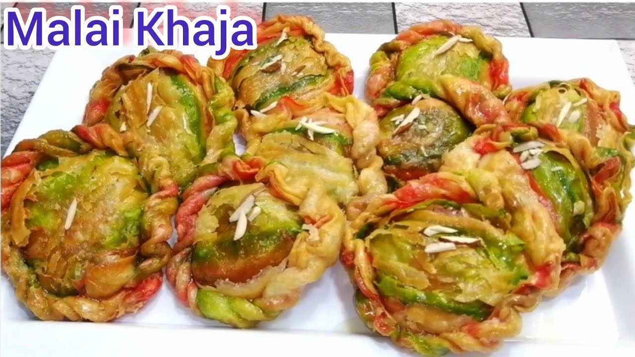 Malai Khaja Recipe | Original Halwai style Malai Khaja | Crispy Malai Khaja By Punjabi Food & Travel