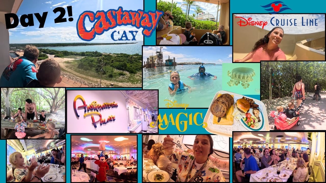 How to have the best day in Castaway Cay! Animator’s palate for dinner, Disney Magic Cruise, Day 2!